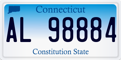 CT license plate AL98884