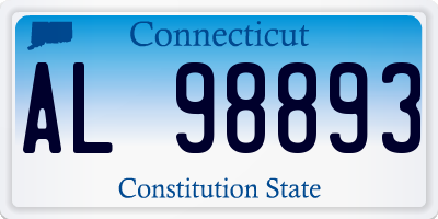 CT license plate AL98893