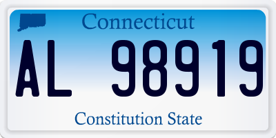 CT license plate AL98919