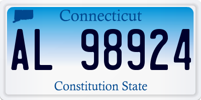 CT license plate AL98924