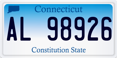 CT license plate AL98926