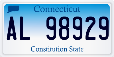 CT license plate AL98929