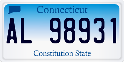 CT license plate AL98931