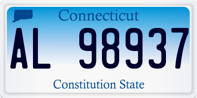 CT license plate AL98937