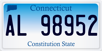 CT license plate AL98952