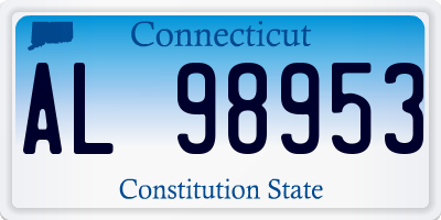 CT license plate AL98953
