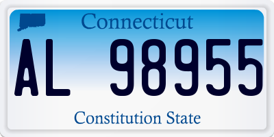 CT license plate AL98955