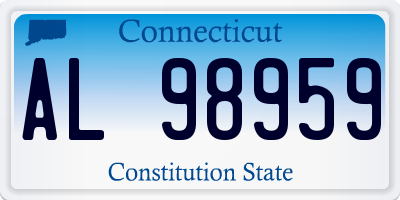 CT license plate AL98959