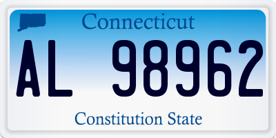 CT license plate AL98962