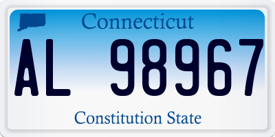 CT license plate AL98967