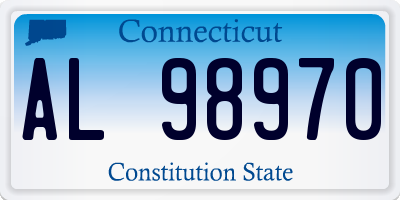 CT license plate AL98970