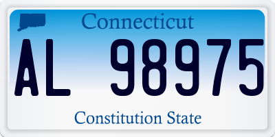 CT license plate AL98975