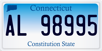 CT license plate AL98995