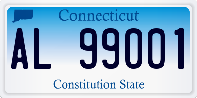 CT license plate AL99001