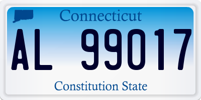 CT license plate AL99017