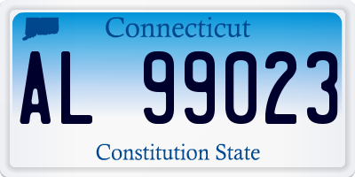 CT license plate AL99023
