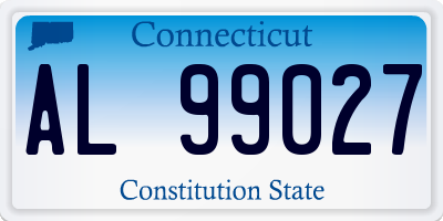 CT license plate AL99027