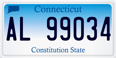 CT license plate AL99034