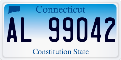 CT license plate AL99042