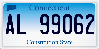 CT license plate AL99062