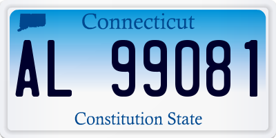 CT license plate AL99081