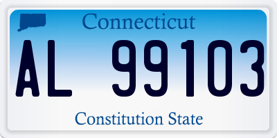 CT license plate AL99103