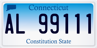 CT license plate AL99111
