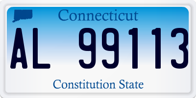 CT license plate AL99113