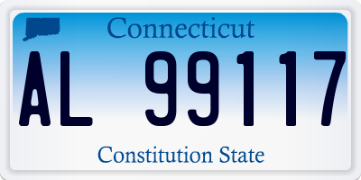 CT license plate AL99117