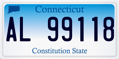 CT license plate AL99118