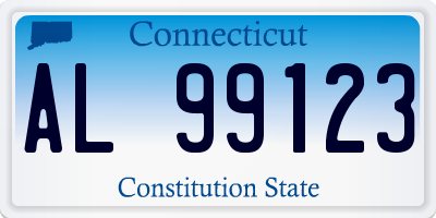 CT license plate AL99123