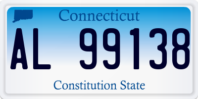 CT license plate AL99138