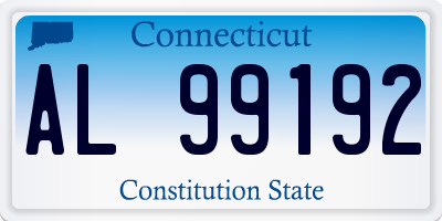 CT license plate AL99192