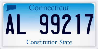CT license plate AL99217