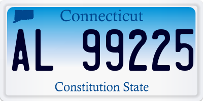 CT license plate AL99225