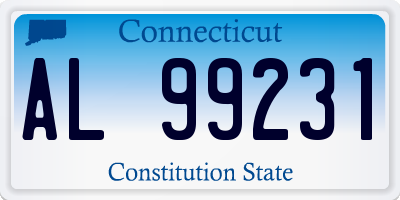 CT license plate AL99231
