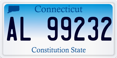 CT license plate AL99232