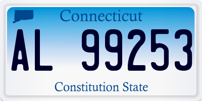 CT license plate AL99253