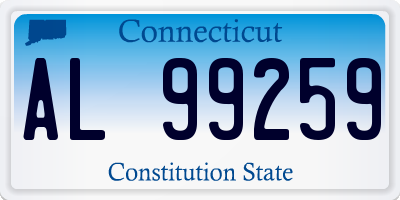 CT license plate AL99259