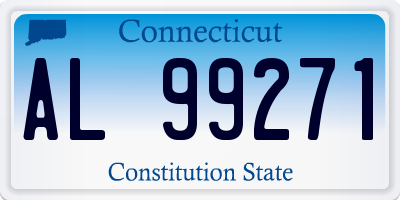 CT license plate AL99271