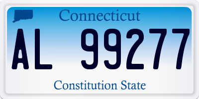 CT license plate AL99277