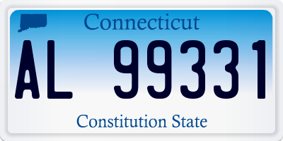 CT license plate AL99331