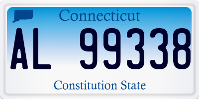 CT license plate AL99338