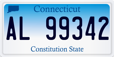 CT license plate AL99342