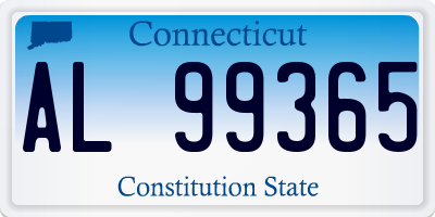 CT license plate AL99365