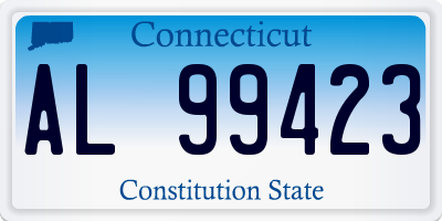 CT license plate AL99423