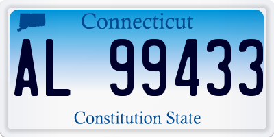 CT license plate AL99433