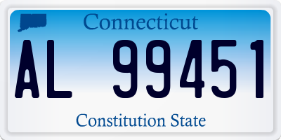 CT license plate AL99451
