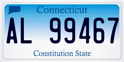 CT license plate AL99467
