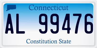 CT license plate AL99476